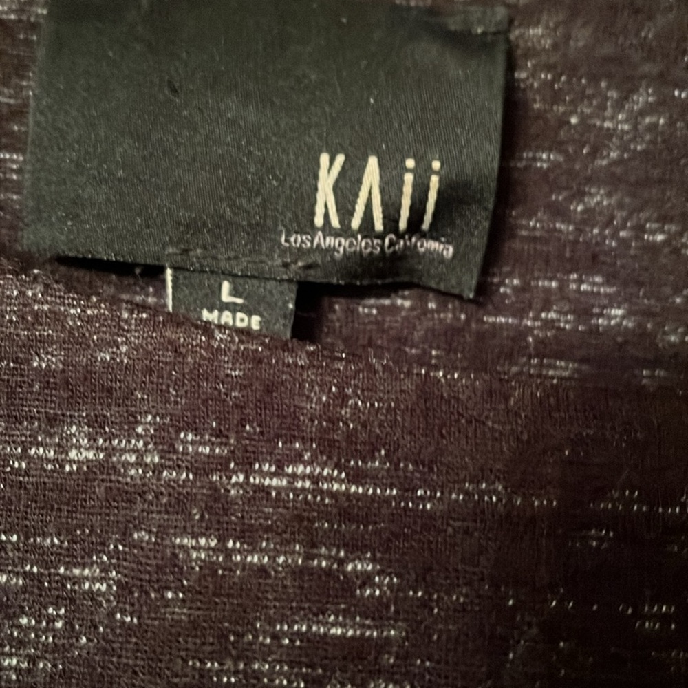 KAII BLACK Zipper Jacket size Large - Picture 2 of 5